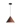 Lámpara colgante pequeña con forma de cono, veta de madera de nogal por transferencia de agua, estilo vintage, lámpara colgante de una sola cabeza para mostradores de bar y salones de té, suministro a granel para proyectos de bed and breakfast