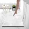 Alfombrilla absorbente de barro de diatomeas suave y ligera para baño, de lujo, para puerta de inodoro, de secado rápido, antideslizante
