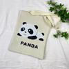 Bolsa de Tricô Ins Desenho Panda Feminina Moda para Carregar na Mão Grande Capacidade Bolsa de Ombro Bolsa Transversal Bolsa