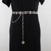 Cinto de corrente das mulheres ins Moda Cintura Acessórios de corrente Strass Decoração Terno Camisa de vestido Cintura apertada Cinto de metal