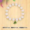 Barraca de ponto cênico vendendo joias feitas à mão com miçangas imitação de jade contas de barril pulseira de vidro atacado masculino e feminino este ano pulseira