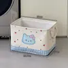 Cesta de Lavandería Sucia de Gato a Cuadros Linda, Gran Capacidad, Tela, Portátil, Cesta de Almacenamiento para Dormitorio, Baño, Ropa, Juguetes