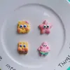 Grande Bob Esponja Calça Quadrada Patrick Estrela Resina Joias Acessórios DIY Capa de Celular Gancho Artesanal Material Atacado