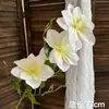 Flores de Casamento Brancas Simulação Flores de Casamento Arranjo de Cena Flores Artificiais Paisagismo Flores de Fileira no Chão Decoração Suave Arte Floral Arranjo de Flores Rosas