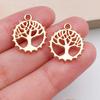 Venta caliente transfronteriza 1 Serie Árbol de la Vida Accesorios de joyería DIY Pulsera hueca Pendientes Collar Llavero Colgante