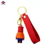 Llavero Creativo Popular Long Zhiyu PVC Silicona Dibujos Animados 3D Abejita Colgante Colgante de Goma Blanda Personalización