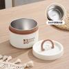 INS Taza de Sopa de Acero Inoxidable 304 para Estudiantes, Lonchera Aislada con Asa, Taza para Desayuno, Leche, Avena, Tarro para Sopa, Transfronterizo