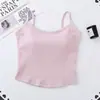 Camisola Casual de Moda para Mujer con Cuello en U de Algodón, Cómoda y Transpirable con Copas Fijas, Color Sólido, Hermoso Diseño de Espalda Camiseta sin Mangas