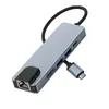 Tipo-C para HDMI multi-função 10-em-1 docking station RJ45100m porta de rede doca de expansão para laptop