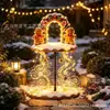 Arco de Jengibre Navideño Luz de Cascada LED