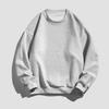 Chalecos de color sólido con cuello redondo y forro polar para hombre, otoño e invierno, chaqueta informal holgada de manga larga con acolchado pesado de 400 g para hombre