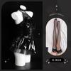 Lemon Story Lencería Sexy Pequeño Diablo Sexy Femenino Negro Despegue Libre Uniforme de Cuero Patentado Vestido de Tentación 8082