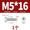 Jinchao Gb6561 Parafuso Triangular Autoatarraxante com Cabeça Escareada Rosca Triangular Parafuso Autoatarraxante Cruzado M3M4M5M6