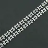 Colar com pingente de corrente cruzada em aço titânio brilhante estilo neutro europeu e americano corrente de clavícula para usar na moda de rua hipster