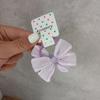 Primavera y Verano Nuevo Cuerda para el Cabello para Bebé Niña Dulce Lindo Lila Mini Lazo de Hilo de Seda Tendón de Cuero Cuerda para el Cabello