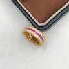 Anel de Prata S925 de Luxo com Pedra Sintética Vermelha Tipo Rubi para Mulheres, Anel de Três Fileiras com Diamantes Coloridos de Corindo Vermelho, Joias Vermelhas Sangue de Pombo