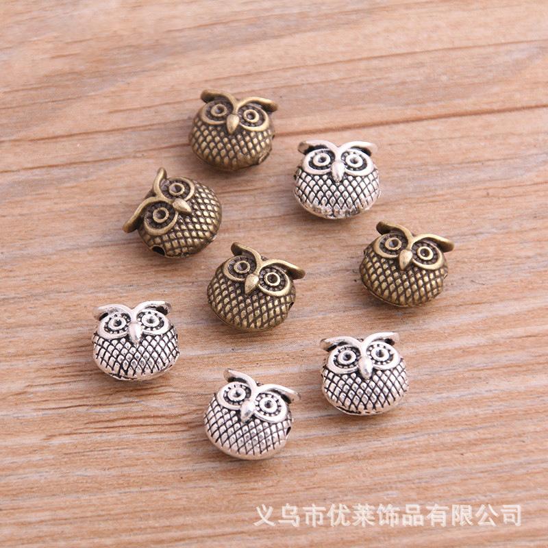 8pcs-11-11mm-Two-Color-Owl-Bea