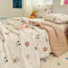 Colcha de Verano Ligera y Fresca, Lavable a Máquina, Colcha Delgada para una Persona, Niños, Dormitorio Estudiantil, Colcha de Aire Acondicionado, Colcha de Primavera y Otoño