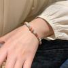 Pulsera Pulsera Elástica Ajustable de Verano Retro Estilo Chino Color Contrastante Jade Lujo Ligero Cristal Piedra de Tigre para Mujeres Otoño e Invierno