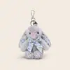 Llavero Colgante de Peluche Original Genuino de 15 cm Conejo Wendy Lazo de Mariposa Estilo Europeo Muñeca Compañera Sanadora Venta al por Mayor