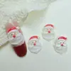 Série de Natal Transfronteiriça Decorações para Unhas Adesivos de Resina DIY Árvore de Natal Boneco de Neve Sino Chapéu Acessórios para Unhas
