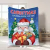 Manta de Muñeco de Nieve Navideño Transfronteriza 2026, Manta de Peluche de Papá Noel Impresa Digitalmente, Manta para Siesta para Todas las Estaciones
