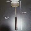 ¡Guau! Espátula para Hongos de Acero Inoxidable Más Vendida con Mango Imitación Nogal, Espátula de Cocina, Cuchara de Cocina, Juego Doméstico de Grado Alimenticio, Hongo