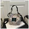 Bolso Cubo Floral para Mujer 2025 Verano Nueva Moda Retro Florido Personalizado Casual Hombro Cruzado