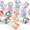 Transfronterizo Nuevo Transparente Alto Brillo Con Cuentas Colorful Fútbol Facetado Redondo Acrílico DIY Pulsera Collar Cuentas Sueltas