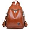 Bolsa Feminina 2022 Nova Mochila Casual Feminina Moda Joker Couro Macio Mochila Urbana de Viagem Bolsa Atacado