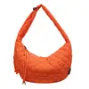 Bolsa Grande para Dumpling para Mulheres 2026 Nova Bolsa Transversal para o Outono e Inverno Bolsa de Lona Leve para o Dia a Dia Bolsa Casual Nuvem