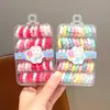 Anel de Toalha Infantil Cor de Doce Corda de Cabelo Bola para Meninas Elástico de Borracha de Alta Elasticidade Corda de Cabelo para Rabo de Cavalo Alto de Meninas Personalização