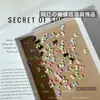 Mini Laço Acessórios para Nail Art Populares na Internet Estilo Francês Pequeno Gravata Borboleta Cor Tamanho Mistura de Cores Acessórios para Unhas Diamante de Resina