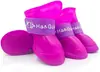 Cachorrinhos Cores Doces Antiderrapantes Impermeáveis Borracha Sapatos de Chuva Botas Capa para Patas (Roxo,Médio)