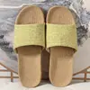 Zapatillas de Lino Eva Nuevas de Cuatro Estaciones para Mujer Uso en Casa de Verano para Parejas Sandalias Antideslizantes de Suela Suave para Hombre