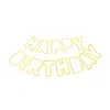 Letras de Papel Vazado com Glitter feliz aniversário Bandeira de Aniversário Decoração Arranjo de Festa Flor Aniversário Banner