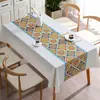 Mantel estilo bohemio Benzhi al por mayor impermeable a prueba de aceite desechable para mesa del hogar mantel mantel para mesa de centro estilo étnico