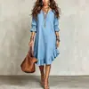 Vestido Nuevo Estilo Otoño Europeo y Americano 2026 Ropa Femenina Transfronteriza Dropshipping Moda Casual Falda Midi Fruncida