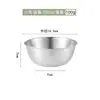 ¡Guau! Tazón Grande de Acero Inoxidable para Ensalada, Tazón de Cocina Estilo Japonés, Tazón Medidor para el Hogar, Tazón para Mezclar, Tazón para Masa, Tazón para Batir Huevos, Tazón para Hornear