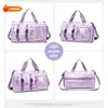 Bolsa de Viaje para Distancias Cortas para Hombres y Mujeres, Bolsa Deportiva de Moda Portátil de Gran Capacidad, Bolsa Colorida para Natación, Bolsa de Yoga y Fitness con Separación de Seco y Húmedo