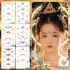 Pegatinas de Tatuaje Coloridas, Pegatinas para Cejas Estilo Antiguo, Pegatinas Lindas para Niños, No Tóxicas, Fáciles de Limpiar, Llenas de Atmósfera y Alto Valor Estético