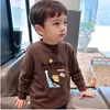 Camiseta de Manga Larga de Primavera para Niños y Niñas Medianos y Grandes De Rong Primavera y Otoño Camiseta Fina de Manga Larga Camiseta Básica Infantil Moderna