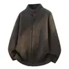 Transfronterizo 2026 invierno nuevo estilo coreano para hombre talla grande suéter de punto grueso cárdigan top para hombre