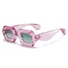 Gafas de Sol Cuadradas Gruesas de Burbuja Disponibles Y2K Europeas y Americanas Transfronterizas Amazon Retro de Moda para Fiesta Venta al por Mayor
