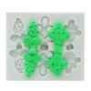 Molde de silicona con forma de botón de nudo chino, molde para decoración de pasteles de chocolate y fondant, molde para hornear DIY