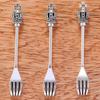 Talheres Retrô Faca Garfo Colher Utensílios de Mesa Adereços Decorativos DIY Liga Acessórios de Joalheria Pingente J491