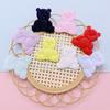 Repujado ultrasónico tela oso de peluche diy hecho a mano accesorios para hornear ropa para niños accesorios para el cabello decoración