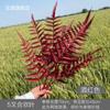 Série vinho vermelho casamento flor de plástico estilo chinês hotel banquete salão teto decoração lua crescente grama Misty flor falsa floral
