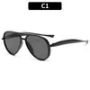 Gafas de Sol Clásicas Retro Europeas y Americanas con Doble Puente Versátiles y Elegantes Estilo Piloto Protección Solar de Moda Gafas de Sol Transfronterizas