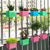 Varanda Antifurto Janela Pendurado Vaso de Flores Simples Montado na Parede Rosa Verde Vaso de Flores para Plantio Suculento Suporte de Flores Suporte para Vaso de Flores no Peitoril da Janela
